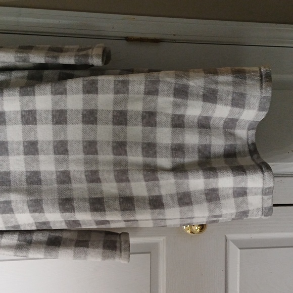 Nautica Gray and White Plaid Hooded Poncho Nightshirt Sz 1X NWOT - Picture 5 of 7